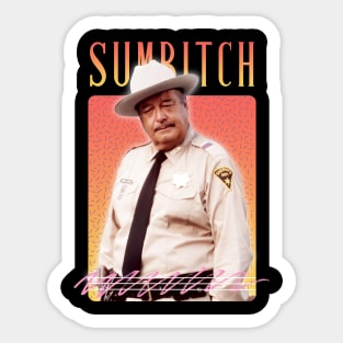 Sumbitch Retro Aesthetics Fan Art Sticker